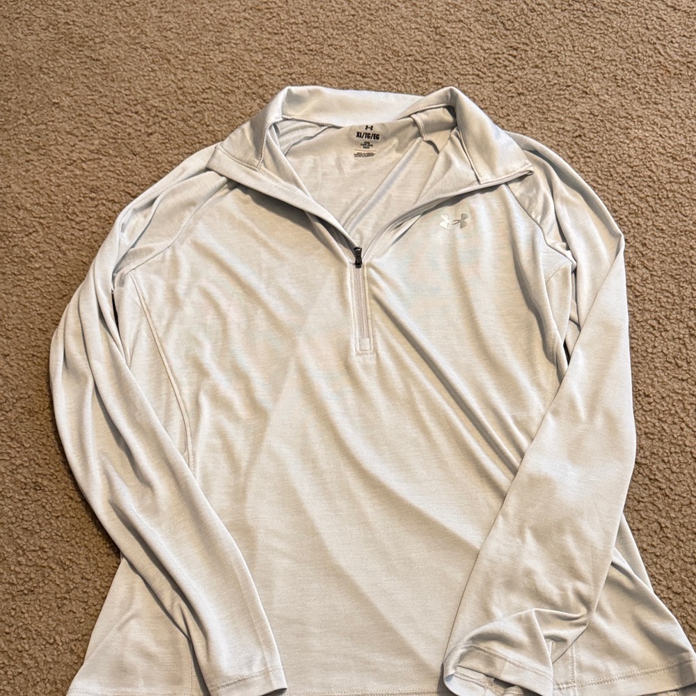 Under Armour Silver Long Sleeve Quarter-Zip